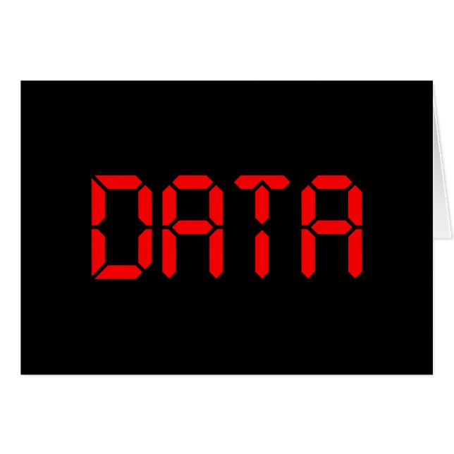DIGITAL DATAKORT HÄLSNINGSKORT (Framsidan Horizontal)
