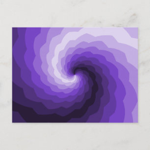 Digital design för Abstrakten lila Wave Vykort