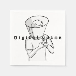 Digital detox-behandling pappersservett