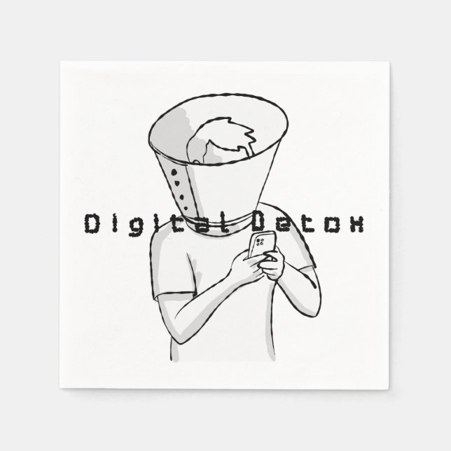 Digital detox-behandling pappersservett (Framsidan)