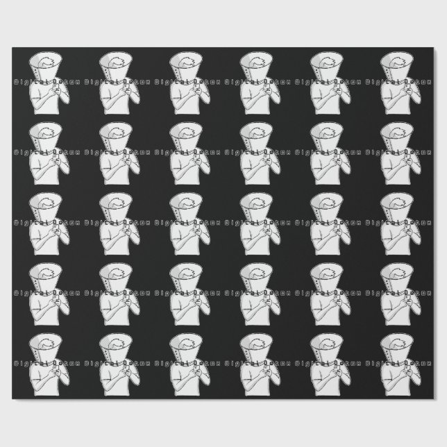 Digital detox-behandling presentpapper (Platt)