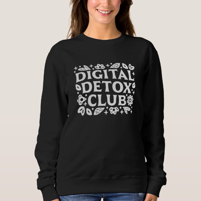 Digital detox club mindfulness reminder t shirt (Framsida)