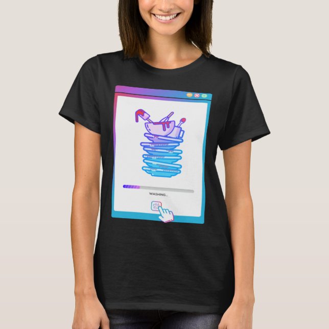 Digital Dishwasher T Shirt (Framsida)