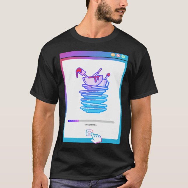 Digital Dishwasher T Shirt (Framsida)