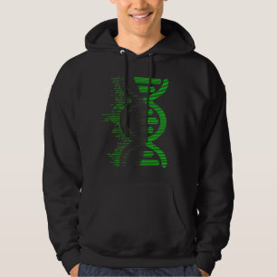 Digital DNA Helix Tröja – Futuristisk kodsträng Hoodie