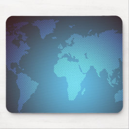 Digital Dot World Map Gradient Art Musmatta