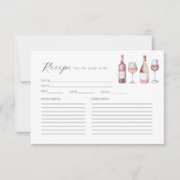 Digital Download Vino före Vows-mottagarkort