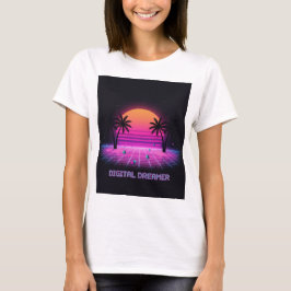 Digital Dreamer Retro Sunset Tröja | Y2K skjorta