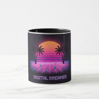 Digital Dreamer Two-Tone Coffee Mug Mugg