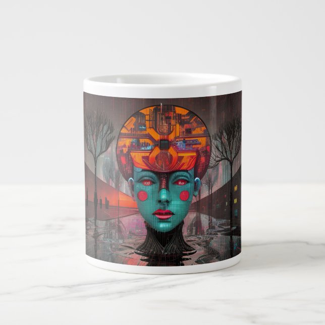 Digital Drömmande Jumbo Mugg (Framsidan)