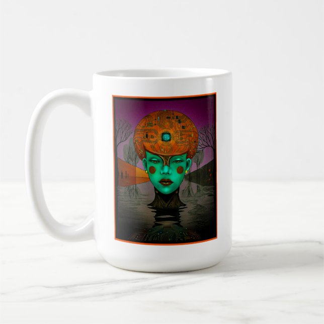 Digital Drömmande Kaffemugg (Vänster)