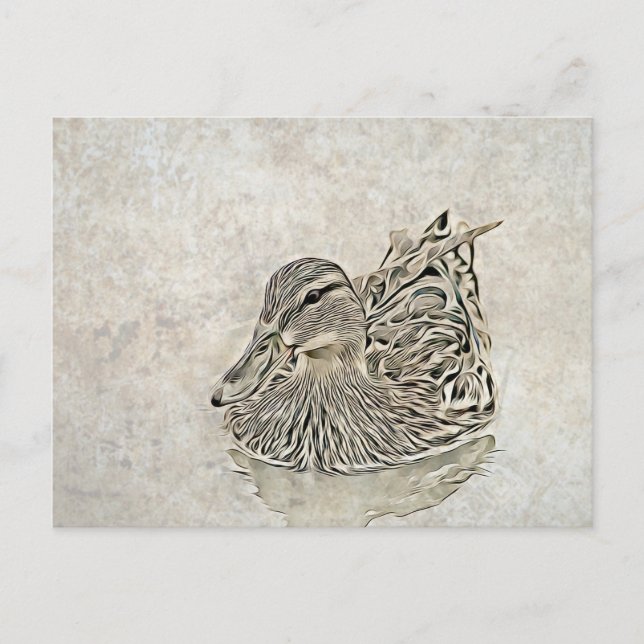 Digital Duck Art Vykort (Framsida)