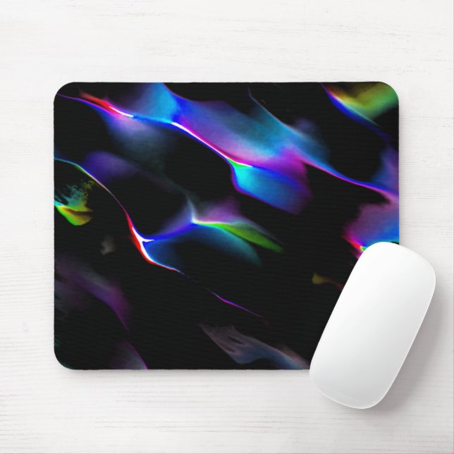 Digital dyes-färgad med mörk blått dominans musmatta (Med mus)