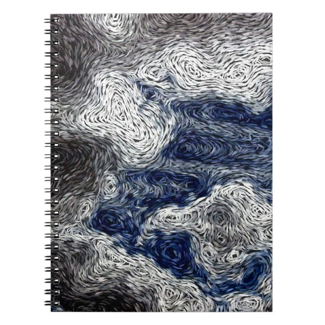 Digital Expressionism: Stormmolnet att närma sig Anteckningsbok Med Spiral (Framsidan)
