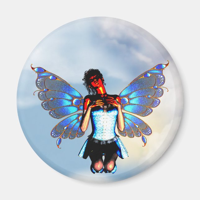 Digital Fairy Magnet Round (Framsidan)