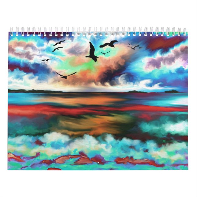 Digital fantasy abstrakt målning konst kalender (Omslag)