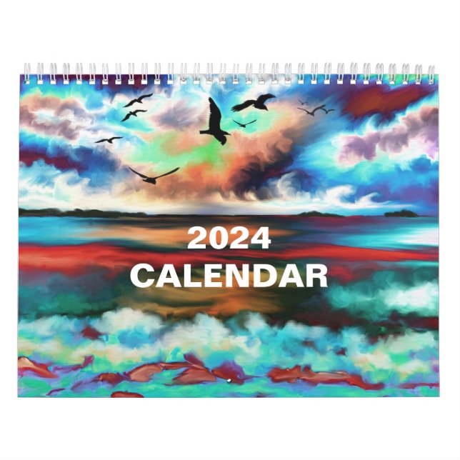 Digital fantasy abstrakt målning konst kalender (Omslag)