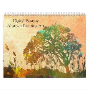 Digital Fantasy Abstrakt Painting Art 2025 Kalender