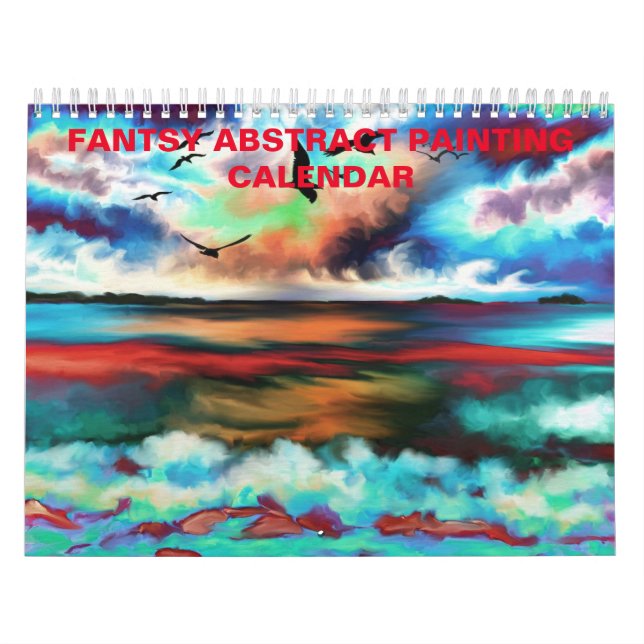 Digital Fantasy Abstrakt Painting Art Kalender (Omslag)