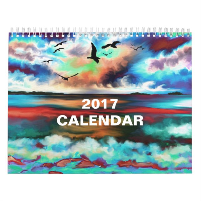 Digital Fantasy Abstrakt Painting Art Kalender (Omslag)