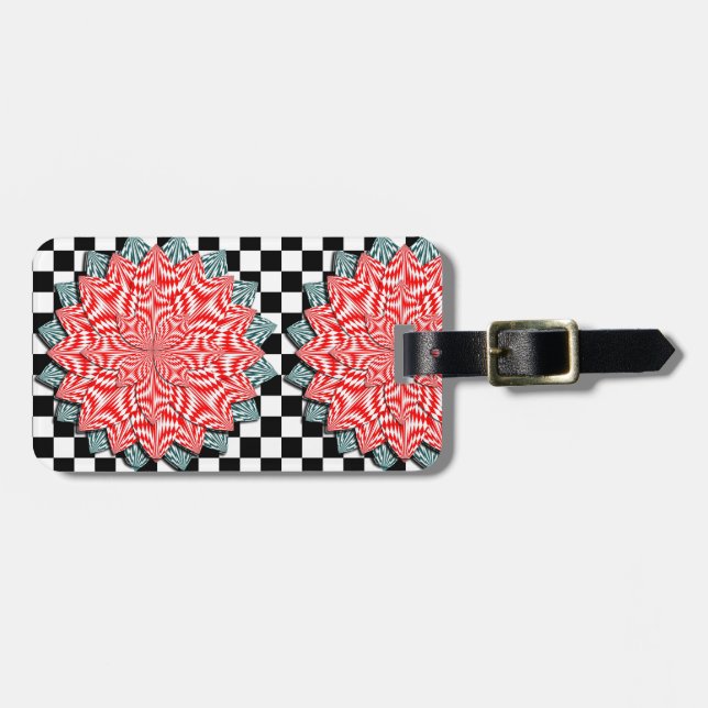 Digital Flower av Kenneth Yoncich Bagagebricka (Horisontell Framsida)