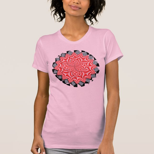 Digital Flower av Kenneth Yoncich Tee (Framsida)