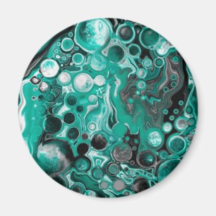 Digital Fluid Art-celler för skalning och svarta b Magnet