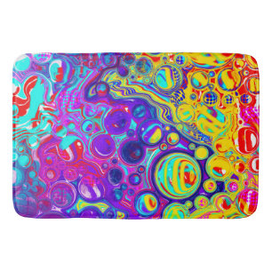 Digital Fluid Art för modern Abstrakt Badrumsmatta