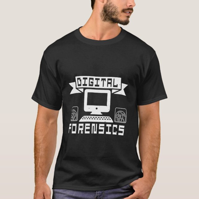 digital forensic t shirt (Framsida)