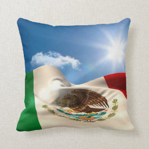 Digital frambragt skvalpa för Mexico flagga Kudde