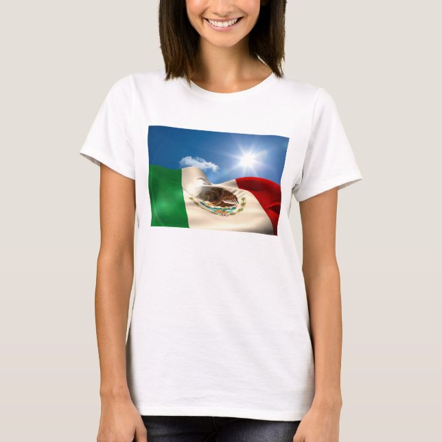 Digital frambragt skvalpa för Mexico flagga Tröja (Framsida)