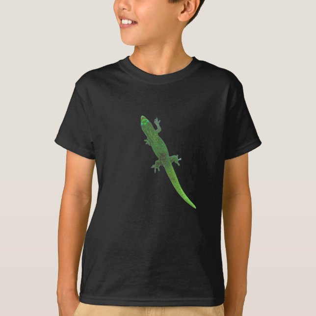 Digital Gecko på pojkens T-Shirt (Framsida)