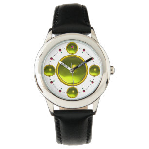 DIGITAL GEM STONE guld gult topaz Armbandsur