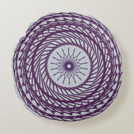 Digital geometrisk form mönster rund kudde