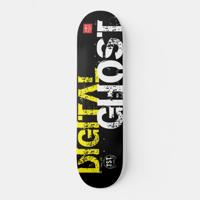 DIGITAL GHOST-skateboard Mini Skateboard Bräda 18,5 Cm (Framsida)