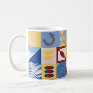 Digital grafik av enkel mönster m kaffemugg