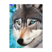 Digital grafik med hyperrealistisk Varg