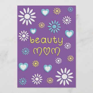 DIGITAL greeting card “Beauty Mom” Tack Kort