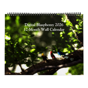 Digital hädelse 2026 12-månaders väggkalender kalender