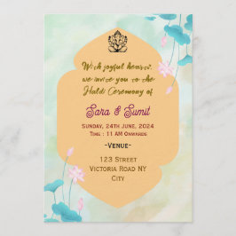 Digital Haldi Ceremony Invitations Inbjudningar