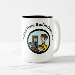 Digital Ham Radio Operator Mugg