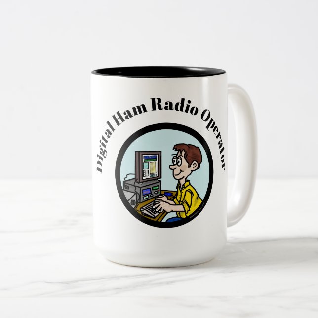 Digital Ham Radio Operator Mugg (Framsida höger)
