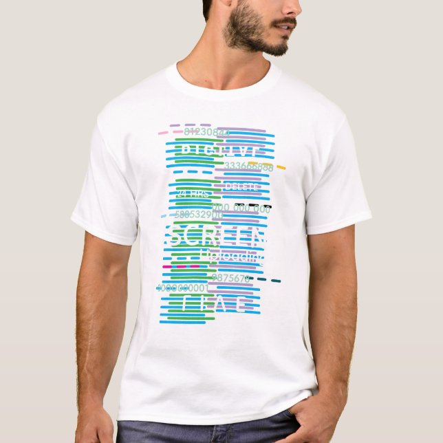 "Digital" Herr T-shirt (Framsida)