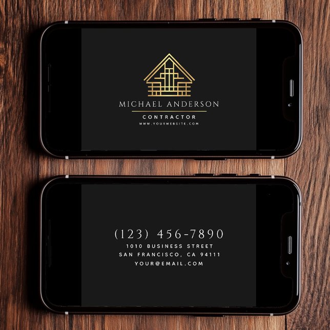 Digital Home Byggnad Construction Business Kort (Skapare uppladdad)