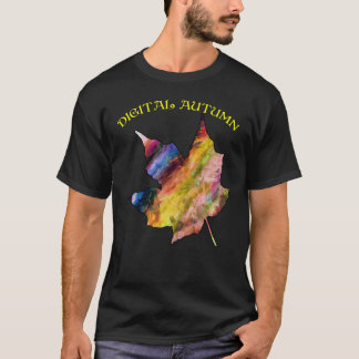 Digital höst i Black Tee Shirt