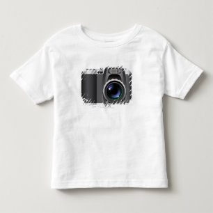 Digital illustration av den digitala kameran t-shirt