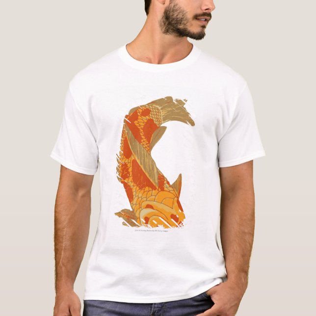 Digital illustration av den Koi carpen Tröja (Framsida)