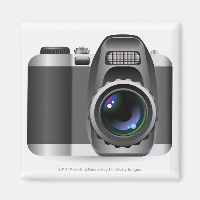 Digital illustration av digitalkamera magnet (Framsidan)