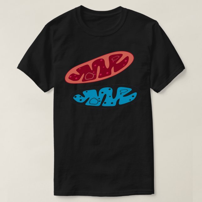 digital illustration av mitokondria t shirt (Design framsida)