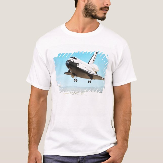 Digital illustration av rymdfärjan t-shirt (Framsida)